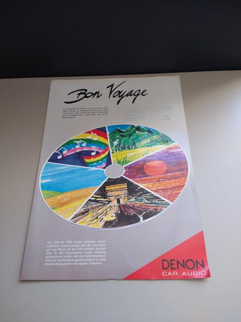 Denon Car Audio Bon Voyage Folder/Catalogus, Ophalen of Verzenden, Zo goed als nieuw, Onbekend