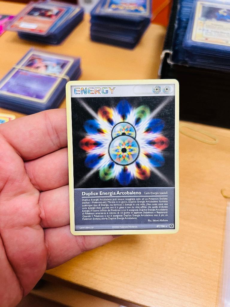Double Rainbow Energy 87/106 Ex Emerald Pokemon, Verzenden, Zo goed als nieuw, Losse kaart, Foil