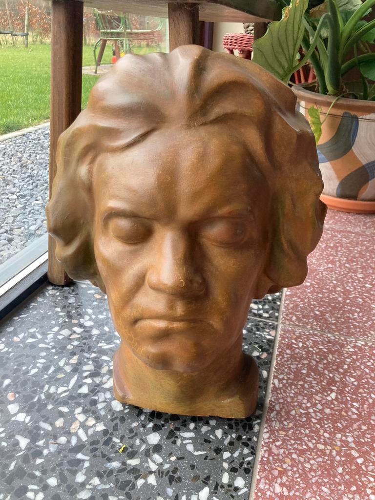 Art Deco buste Ludwig van Beethoven door Jan Anteunis 40cm, Ophalen of Verzenden