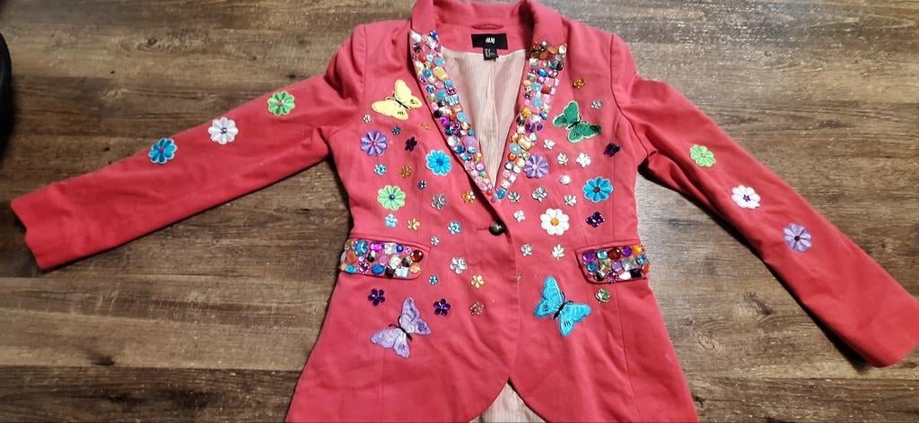 Carnavals jas dames Maat S, Ophalen of Verzenden, Zo goed als nieuw, Carnaval