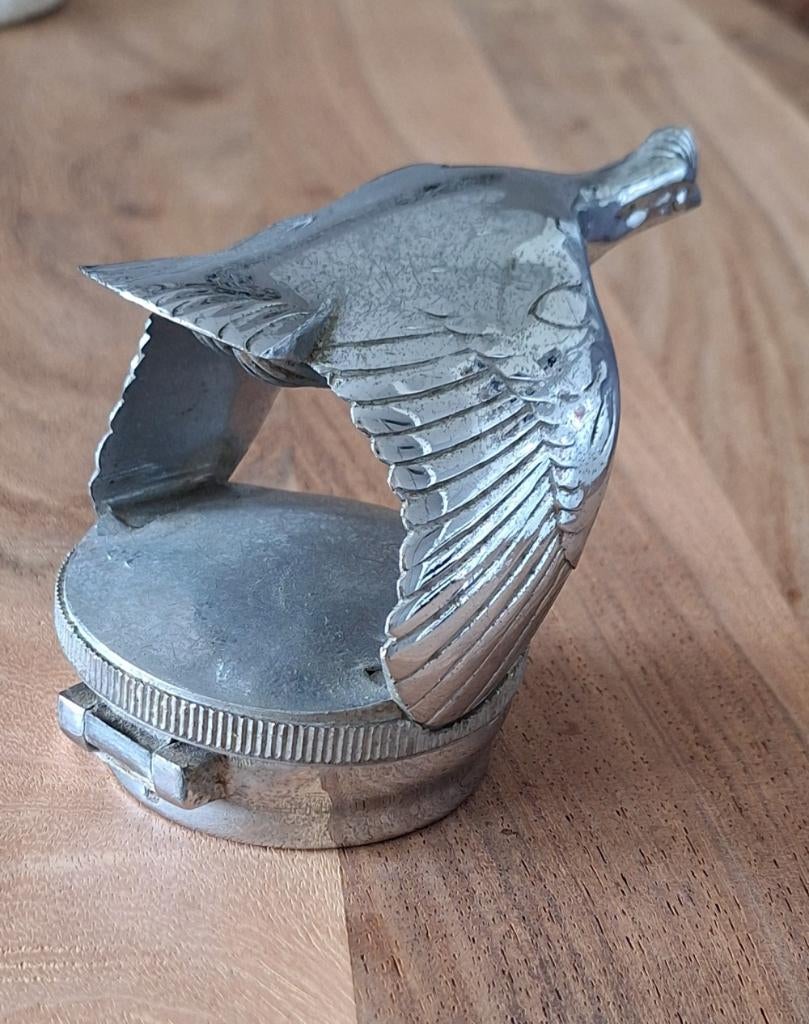 Originele Art Deco Ford Model A Flying Quail radiateurdop., .., Gebruikt, Amerikaanse onderdelen, .