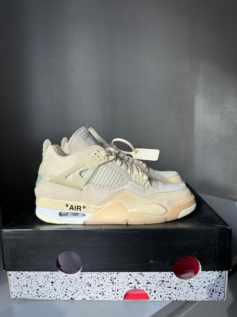 Jordan 4 “Off-White Sail” 43, Kleding | Heren, Schoenen, Ophalen of Verzenden, Zo goed als nieuw, Wit