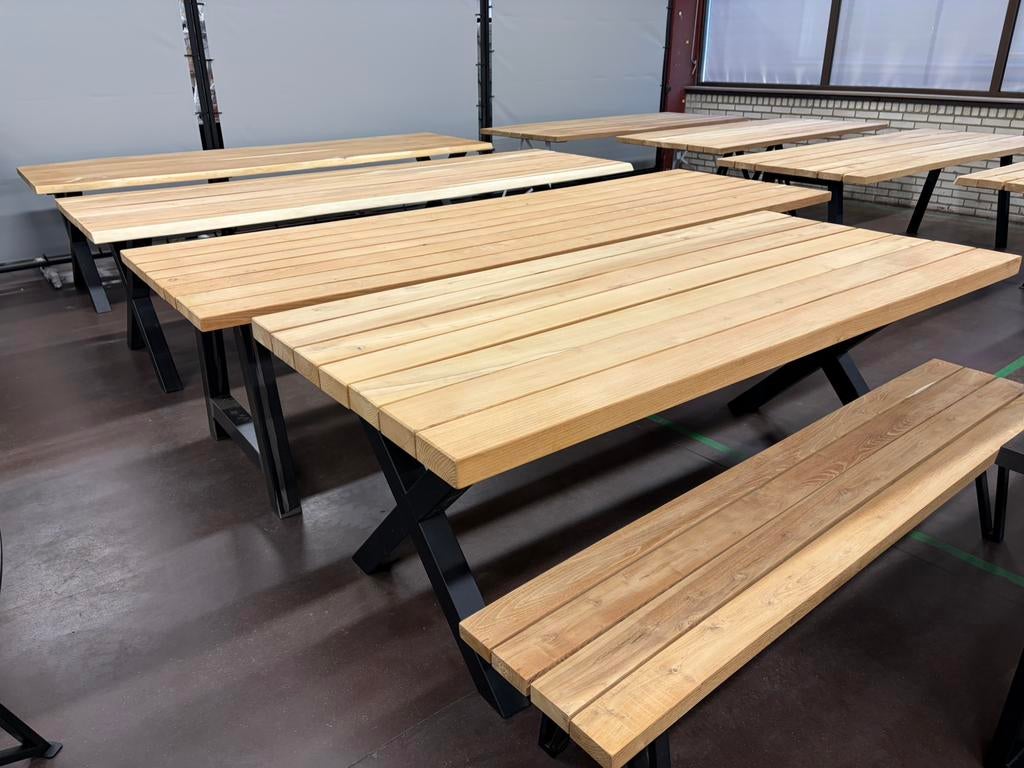 Robinia Tuintafels, tuintafel Actie! - Nu alle tafels €500!, Ophalen, Nieuw, Rechthoekig, Hout