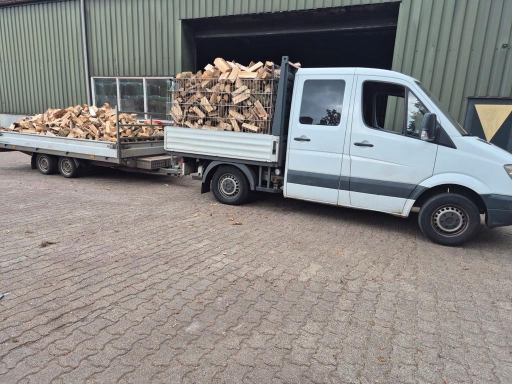 Eiken essen beuken mix haardhout gratis thuisbezorgd, Tuin en Terras, Haardhout, 6 m³ of meer, Ophalen of Verzenden, Eikenhout