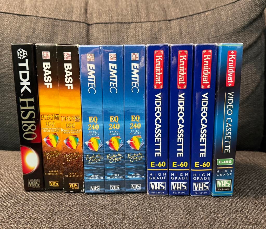 Nieuwe VHS videobanden in SEAL lE-60 E-180 videoband analoog, Alle leeftijden, Ophalen of Verzenden, Nieuw in verpakking, Overige genres
