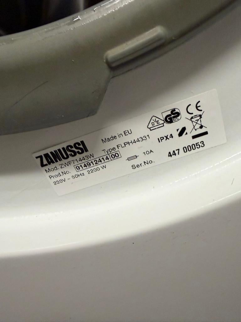 Zanussi 7kg wasmachine | Schoon | Garantie | Bezorging, Minder dan 85 cm, Zo goed als nieuw, Voorlader, 1200 tot 1600 toeren
