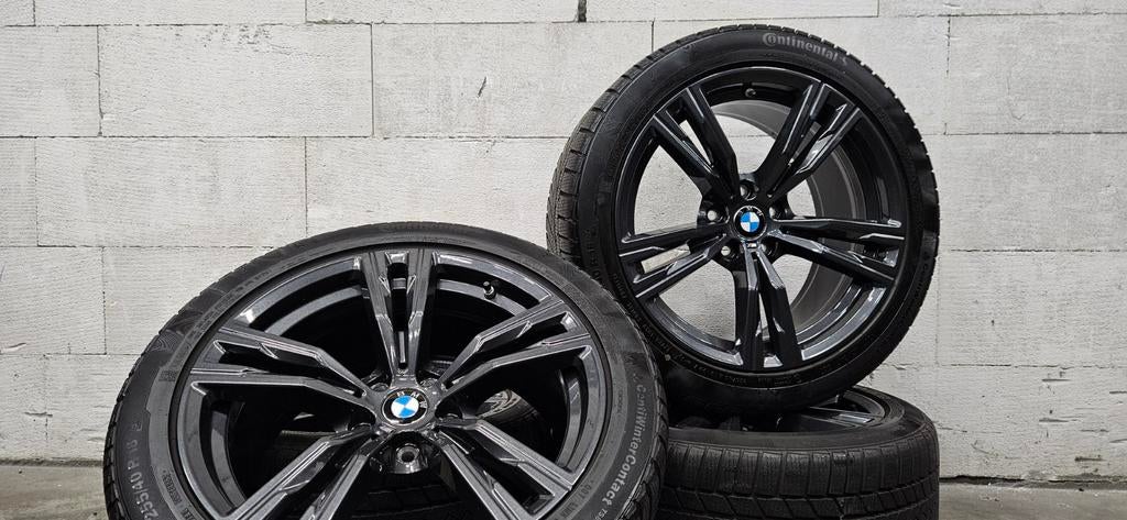 18" BMW 798M Z4 G29 orig velgen Continental winterbanden 7mm, Auto-onderdelen, Banden en Velgen, 18 inch, Gebruikt, 255 mm, Banden en Velgen
