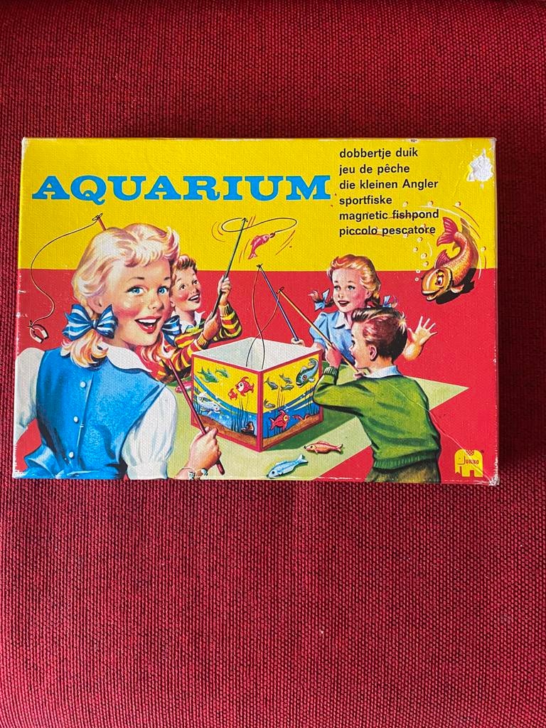 Oud Aquarium vis spelletje., Ophalen of Verzenden, Overige typen