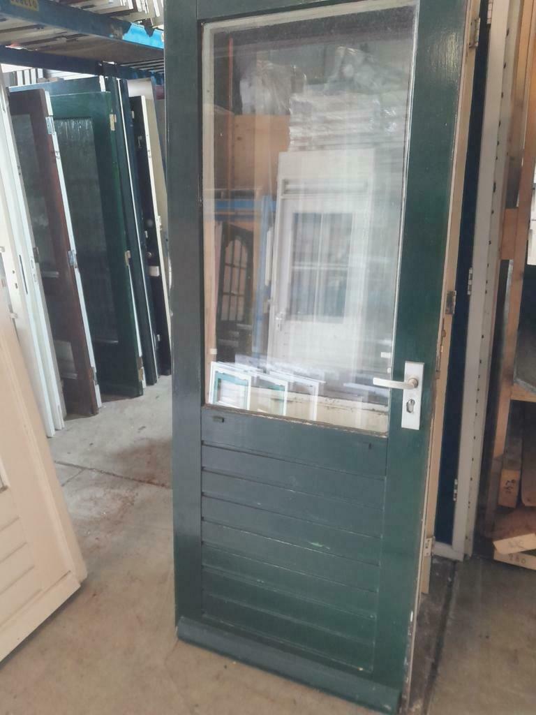 Achterdeuren, Doe-het-zelf en Verbouw, Deuren en Horren, Ophalen of Verzenden, Zo goed als nieuw, Glas