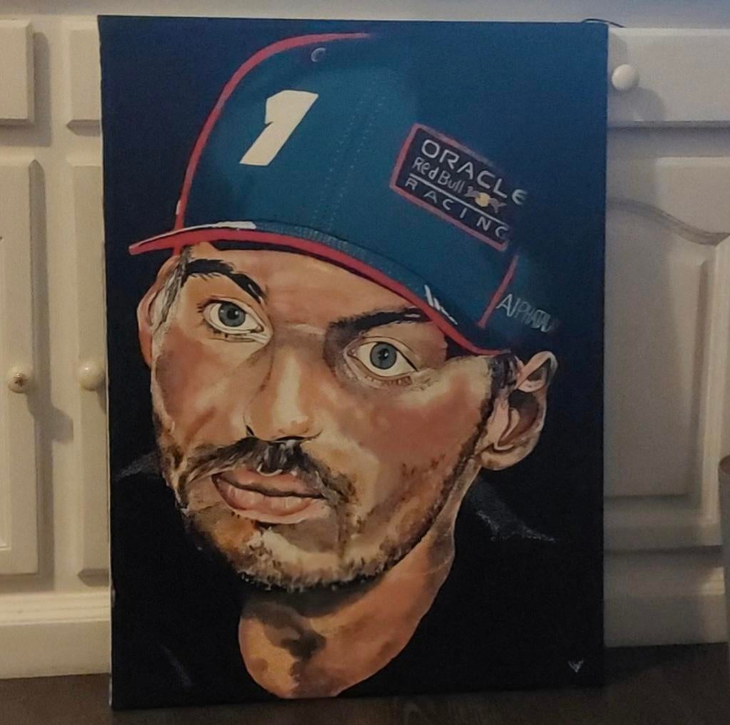 Max verstappen painting, Ophalen, Nieuw, Overige merken