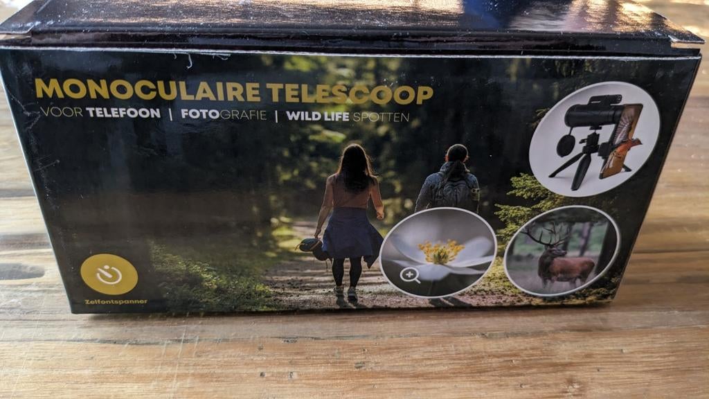 Monoculaire Telescoop met Telefoonhouder, Audio, Tv en Foto, Optische apparatuur | Verrekijkers, Minder dan 8x, Overige typen