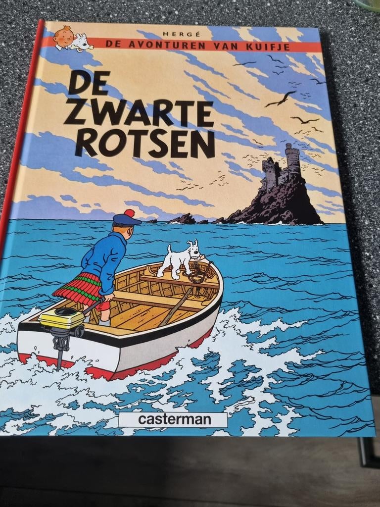 Hergé - de zwarte rotsen, Eén stripboek, Ophalen of Verzenden, Hergé