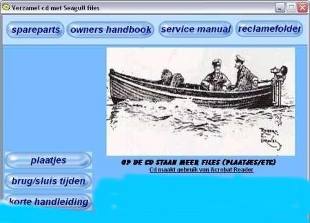 Seagull Outboard Manuals op cd, Watersport en Boten, Accessoires en Onderhoud, Verzenden, Nieuw, Motor en Techniek
