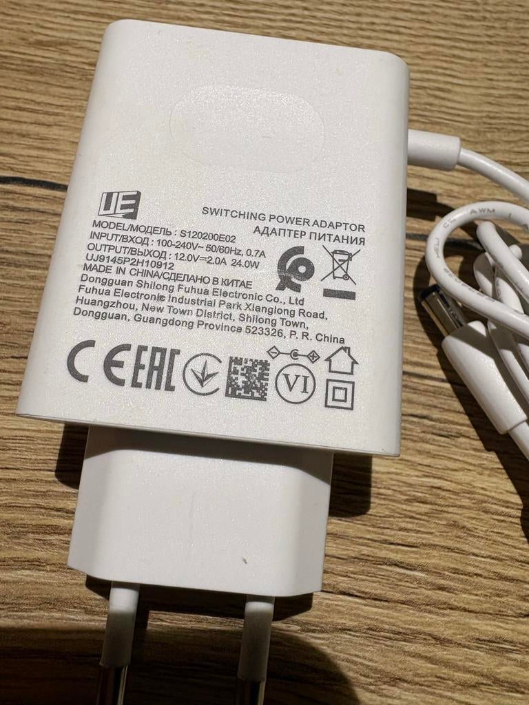 Originele UE 12V 2A Adapter, Ophalen of Verzenden, Gebruikt