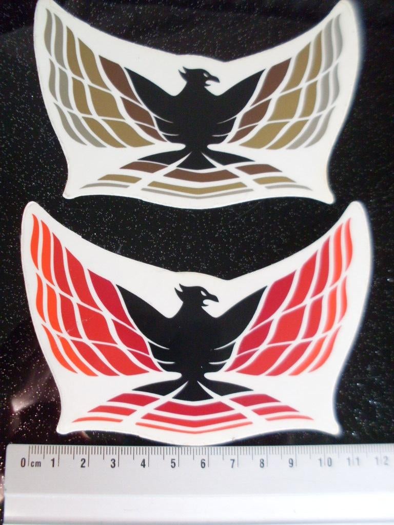 2x ruit sticker adelaar roofvogel pontiac firebird, Verzamelen, Ophalen of Verzenden, Zo goed als nieuw, Auto of Motor