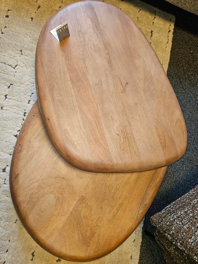 Salontafel KABO licht bruin donker bruin, Ophalen of Verzenden