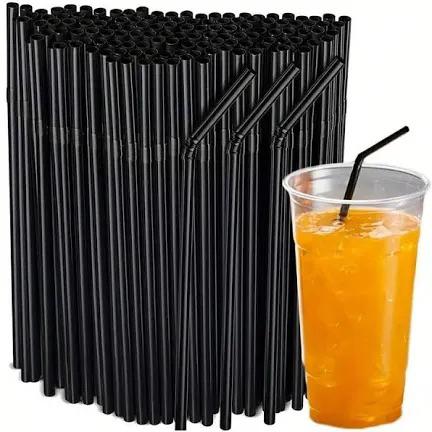 Plastic rietjes zwart 21cm buigbaar 10.000 voor € 100,-, Ophalen of Verzenden