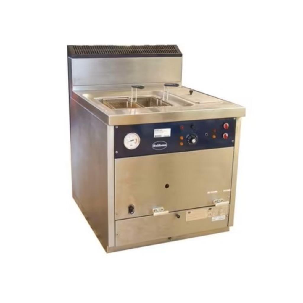 Rubbens gasfriteuse bakwand met vetfilter!, Zakelijke goederen, Horeca | Keukenapparatuur, Ophalen of Verzenden, Gebruikt, Fornuis, Frituur en Grillen