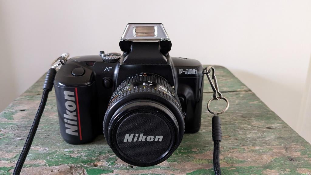 Nikon F-401x met 35-70mm lens - Analoge Camera, Audio, Tv en Foto, Fotocamera's Analoog, Ophalen of Verzenden, Gebruikt, Spiegelreflex