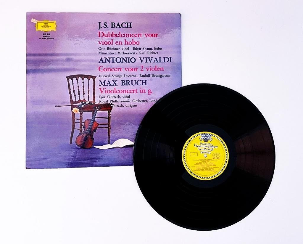 LP J.S. Bach*, Antonio Vivaldi, Max Bruch, Cd's en Dvd's, Ophalen of Verzenden, Gebruikt, 12 inch