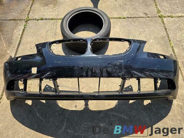 Voorbumper black sapphire BMW 5-serie E60 E61 51110149245, Gebruikt, Voor, Ophalen of Verzenden, Bumper