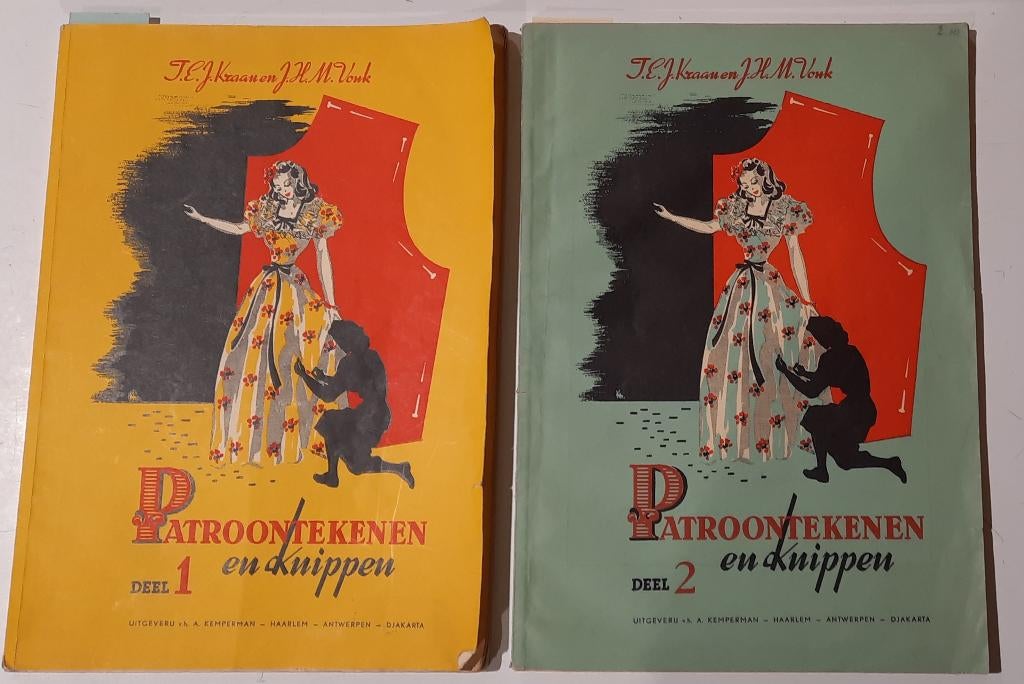 Kraan en Vonk Patroontekenen en Knippen I 5e dr en II  3e dr, Boeken, Gelezen, Kraan, Vonk en Schuur, Studie en Technieken, Ophalen of Verzenden