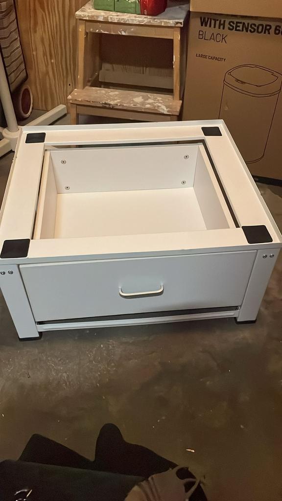 Wasmachine verhoger met lade, Ophalen, Refurbished, Voorlader, 85 tot 90 cm