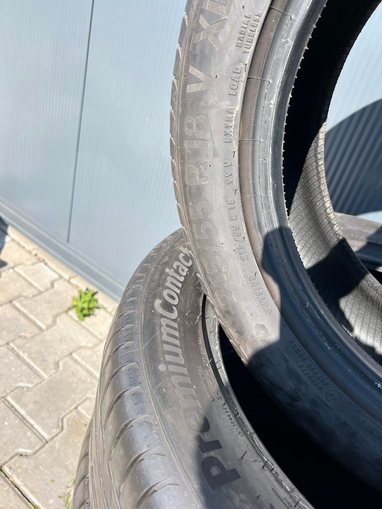215/55r18 Continental Premium Contact 6 zomerband 215 55 18, Jacob Lemairestraat 26, Ophalen of Verzenden, Personenwagen, Zomerbanden