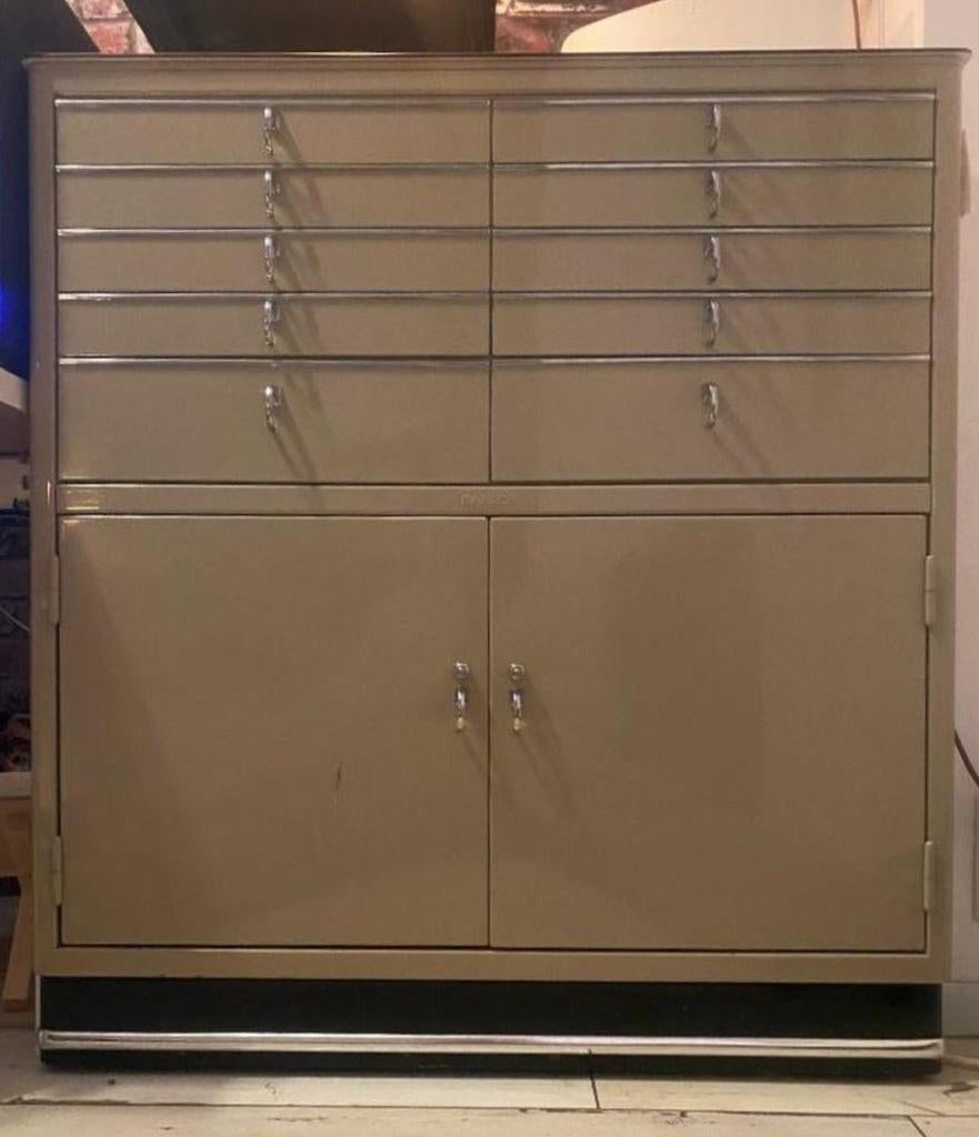 Vintage Stalen Tandartskast, Ophalen