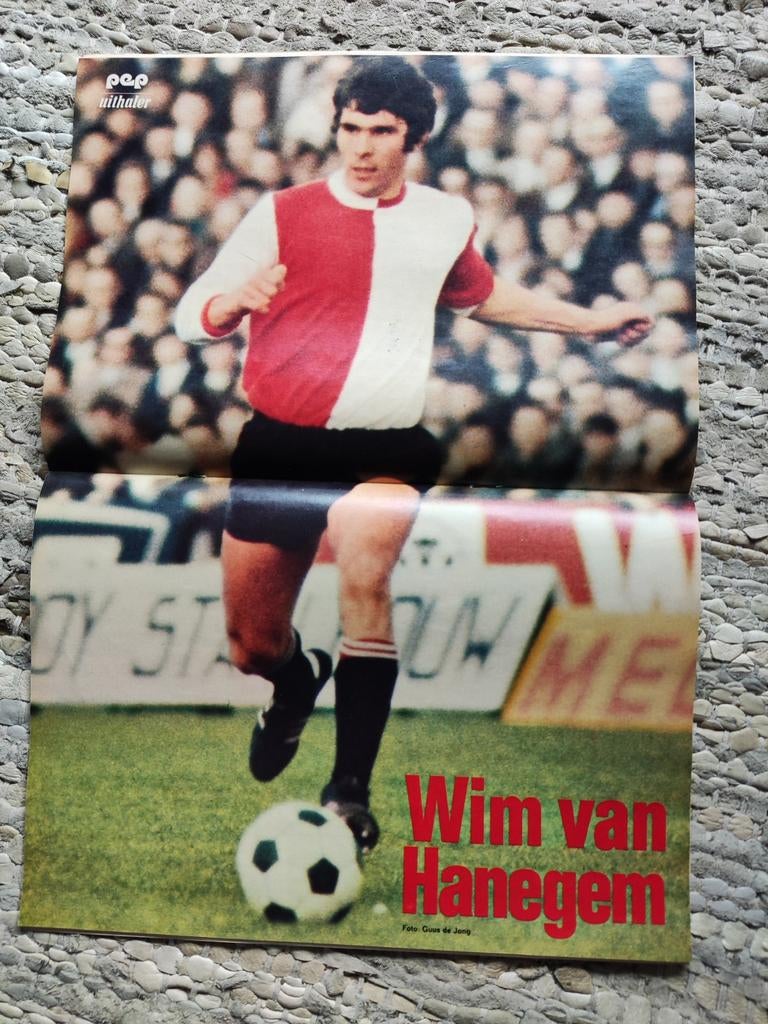 Poster Willem van Hanegem 1971, Ophalen of Verzenden, Poster, Plaatje of Sticker