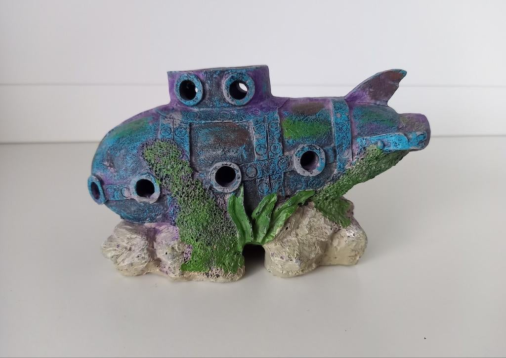 Aquarium decoratie ornament onderzeeër, Ophalen of Verzenden, Zo goed als nieuw