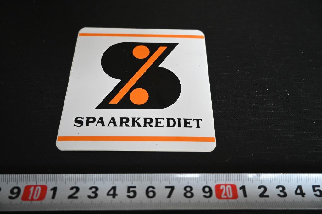 stickers SPAARKREDIET logo, Ophalen, Zo goed als nieuw