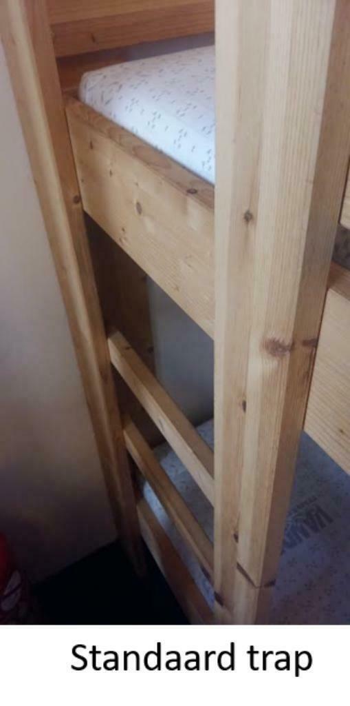 NIEUW blankhouten stapelbed, in ELKE maat! Ook voor caravans, Huis en Inrichting, Slaapkamer | Stapelbedden en Hoogslapers, Minder dan 160 cm