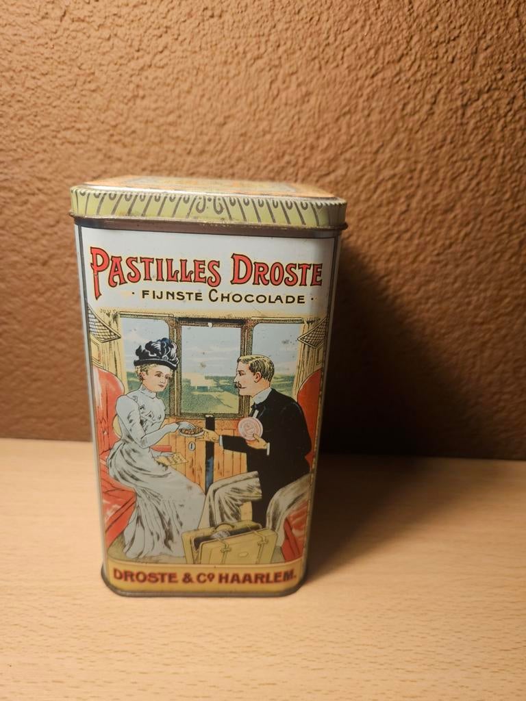 Oude Droste Cacao Blik Haarlem, Verzamelen, Ophalen of Verzenden, Gebruikt, Overige, Droste