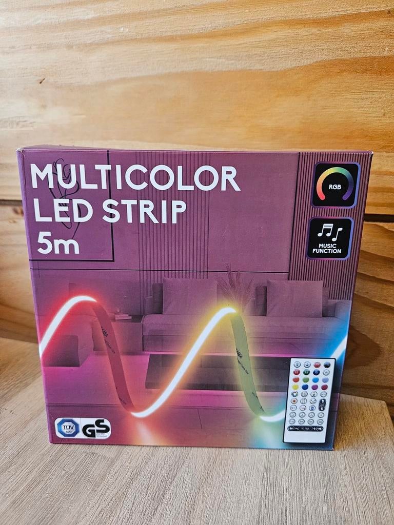Multicolor LED Strip 5m - Nieuw, Huis en Inrichting, Lampen | Losse lampen, Nieuw, Led-lamp, Minder dan 30 watt, Overige fittingen