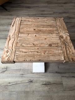 bijzettafel, Vierkant, 55 tot 75 cm, Hout, Ophalen
