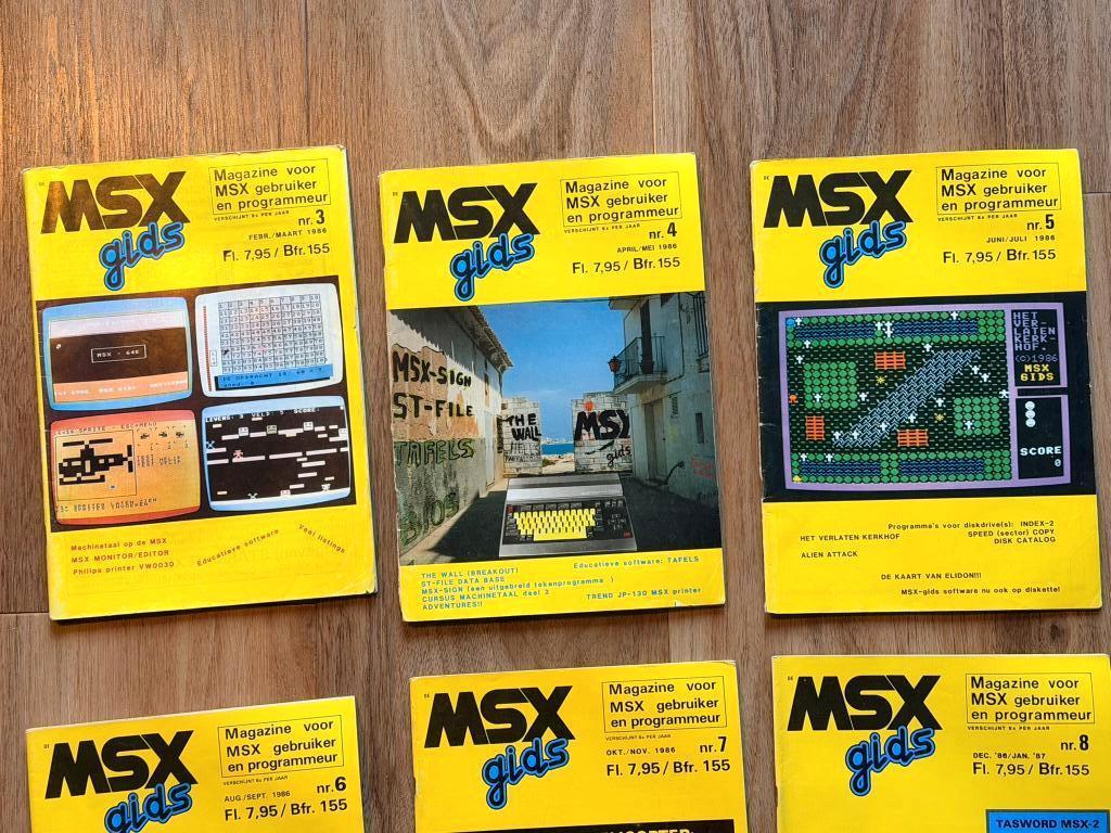 MSX Gids nr 3 t/m 13 + 2 extra's, Ophalen of Verzenden, Gelezen, Vakgebied of Industrie