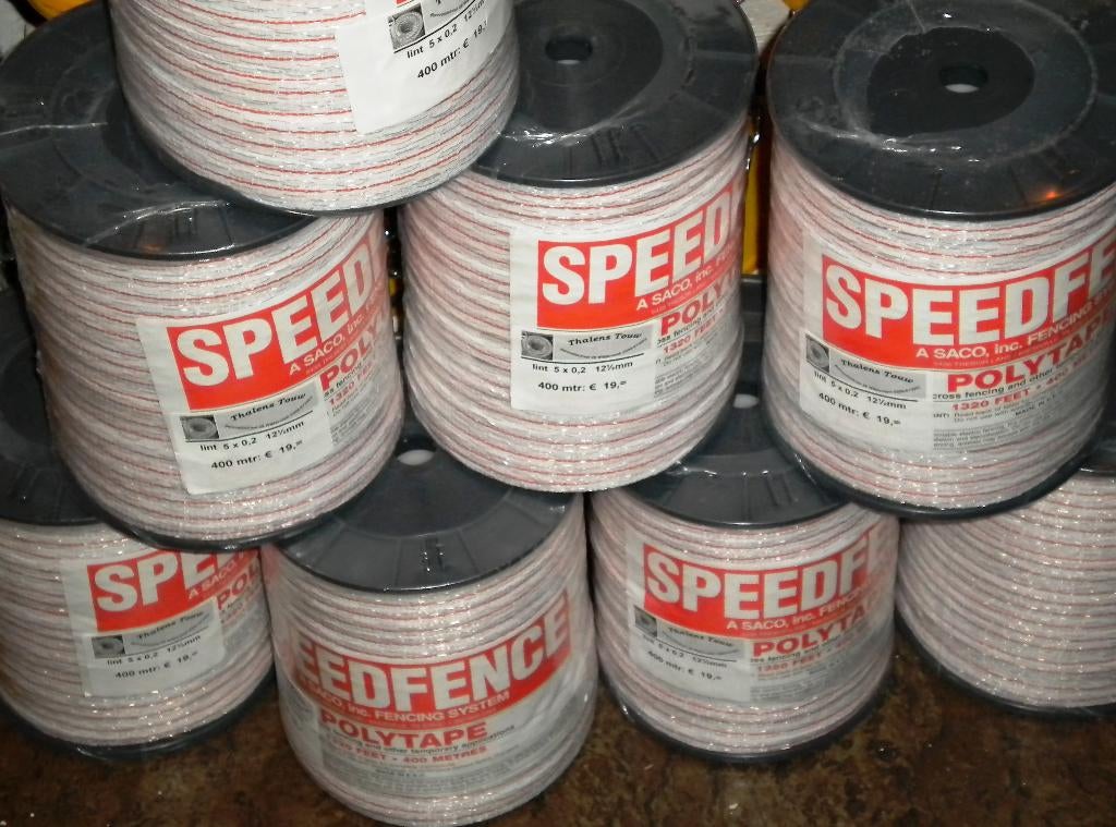 SCHRIKLINT 12½mm haspels a 400mtr  5xRVS, Dieren en Toebehoren