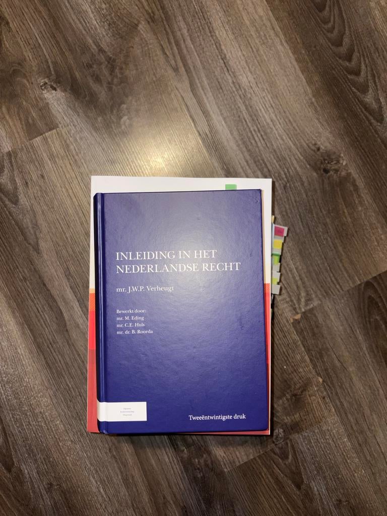 Inleiding Nederlands recht - Verheugt, Boeken, Ophalen, Alpha, Zo goed als nieuw, HBO