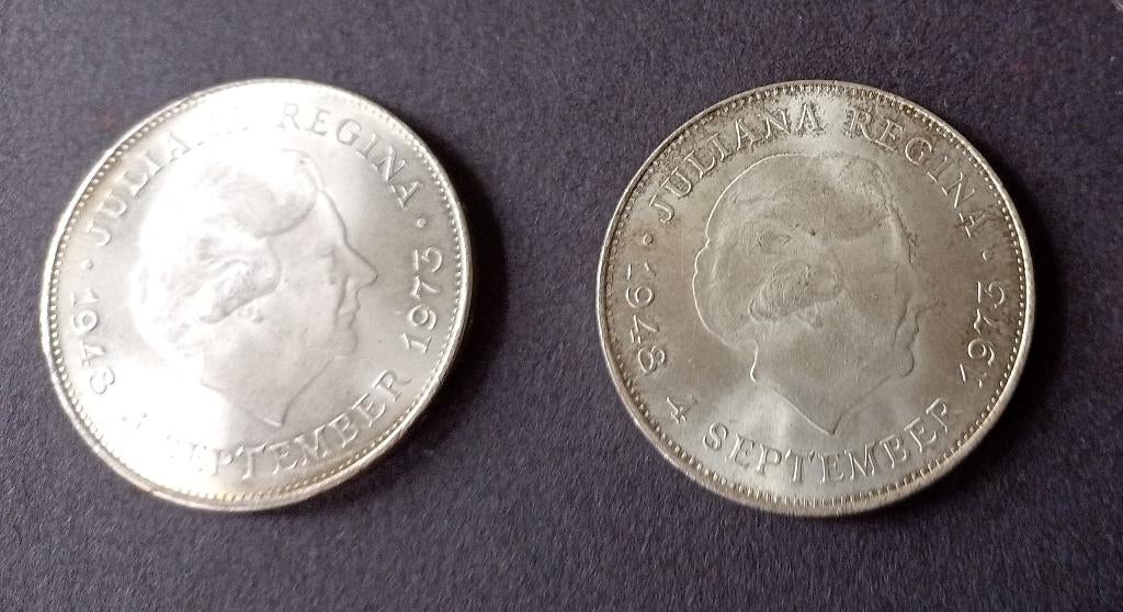 Juliana 10 Gulden uit 1973, Koningin Juliana, Setje, Zilver, Ophalen of Verzenden