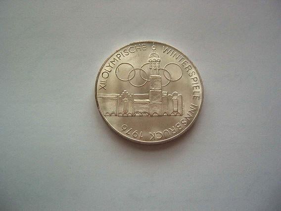 Oostenrijk 100 S 1976 zilver Olympische spelen Innsbruck, Verzenden, Oostenrijk, Losse munt, Zilver