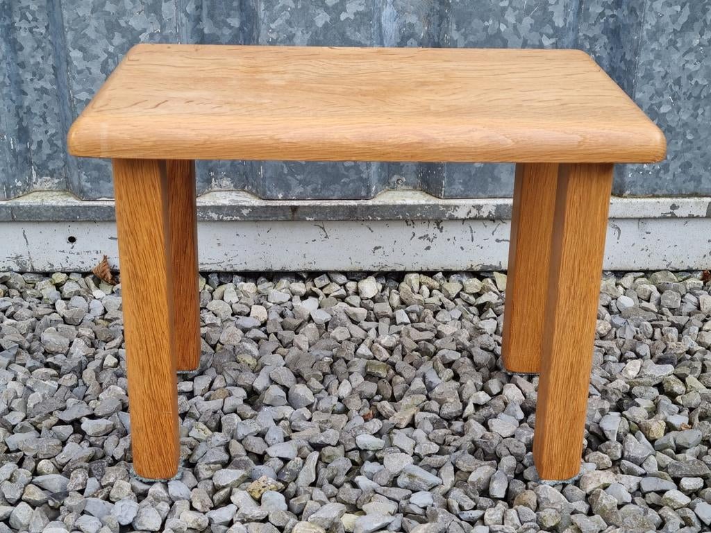 Bijzettafeltje, plantentafel massief eiken, Huis en Inrichting, Tafels | Bijzettafels, Ophalen, Minder dan 45 cm, Minder dan 55 cm