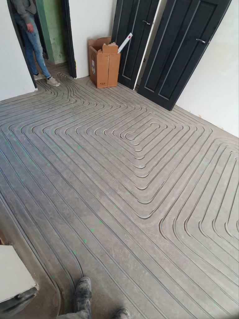 Vloerverwarming Infrezen opbouw fermacell beton tegels, Doe-het-zelf en Verbouw, Verwarming en Radiatoren, Ophalen of Verzenden