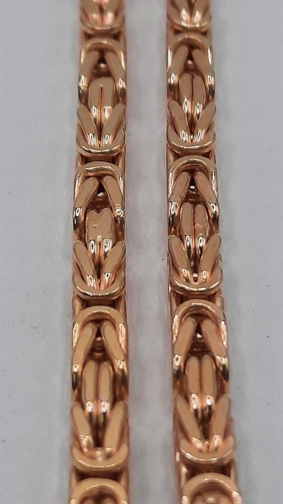 gouden Koningsketting 14kt, Www.bredajuwelier.nl, Nieuw, Ophalen of Verzenden, Www.bredajuwelier.nl