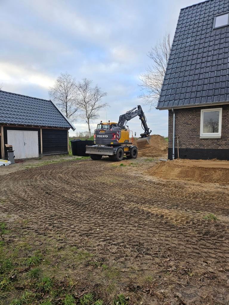 Grond zand grondwerk fundering betonplaten keerwanden