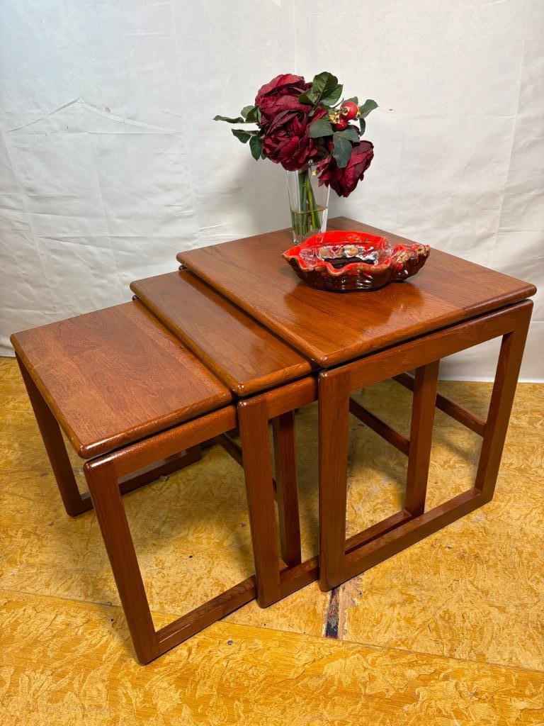 Gratis bezorging!MidCentury RetroVintageTeakBijzettafels1960, 45 tot 60 cm, Minder dan 55 cm, Gebruikt, -