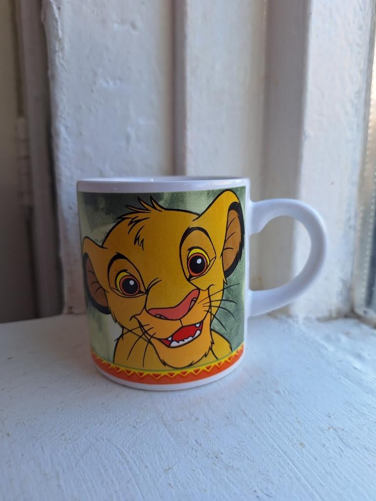 Vintage Disney The Lion King Mok, Ophalen of Verzenden, Leeuwenkoning of Jungle Boek, Zo goed als nieuw, Servies