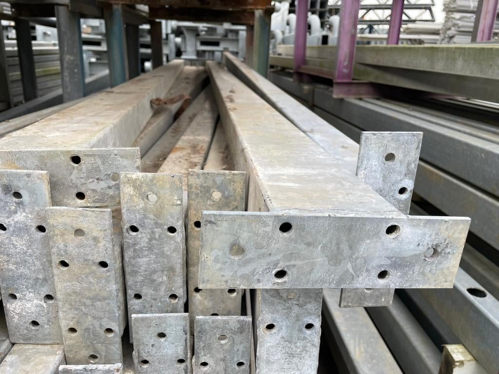 Kokerprofielen 100x60x2mm | Lengte: 3850 mm, Doe-het-zelf en Verbouw, Metalen, Ophalen, Gebruikt, IJzer