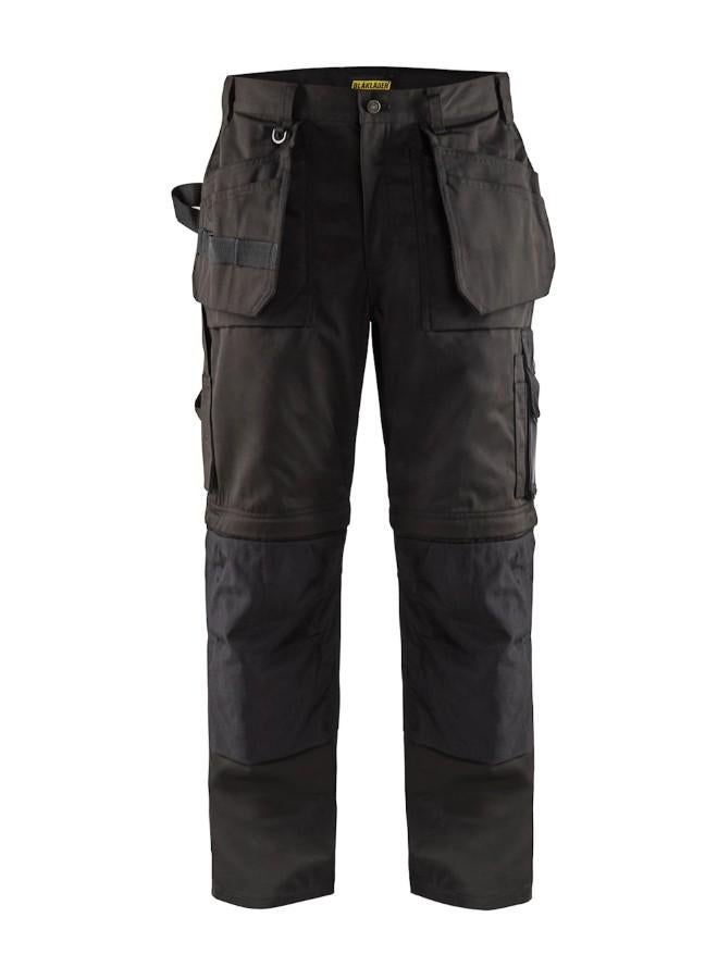 Blåkläder Werkbroek met afritsbare broekspijpen maat C54, Blåkläder, Maat 52/54 (L), Zwart, Info@blaklader.nl.