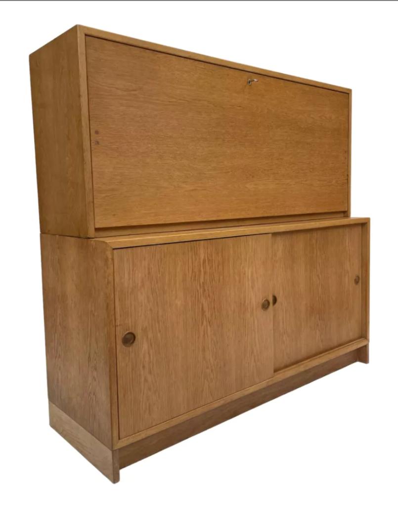 Vintage kast Borge Mogensen wandkasten jaren 60 design, Vintage, Vintage, 150 tot 200 cm, Ophalen of Verzenden